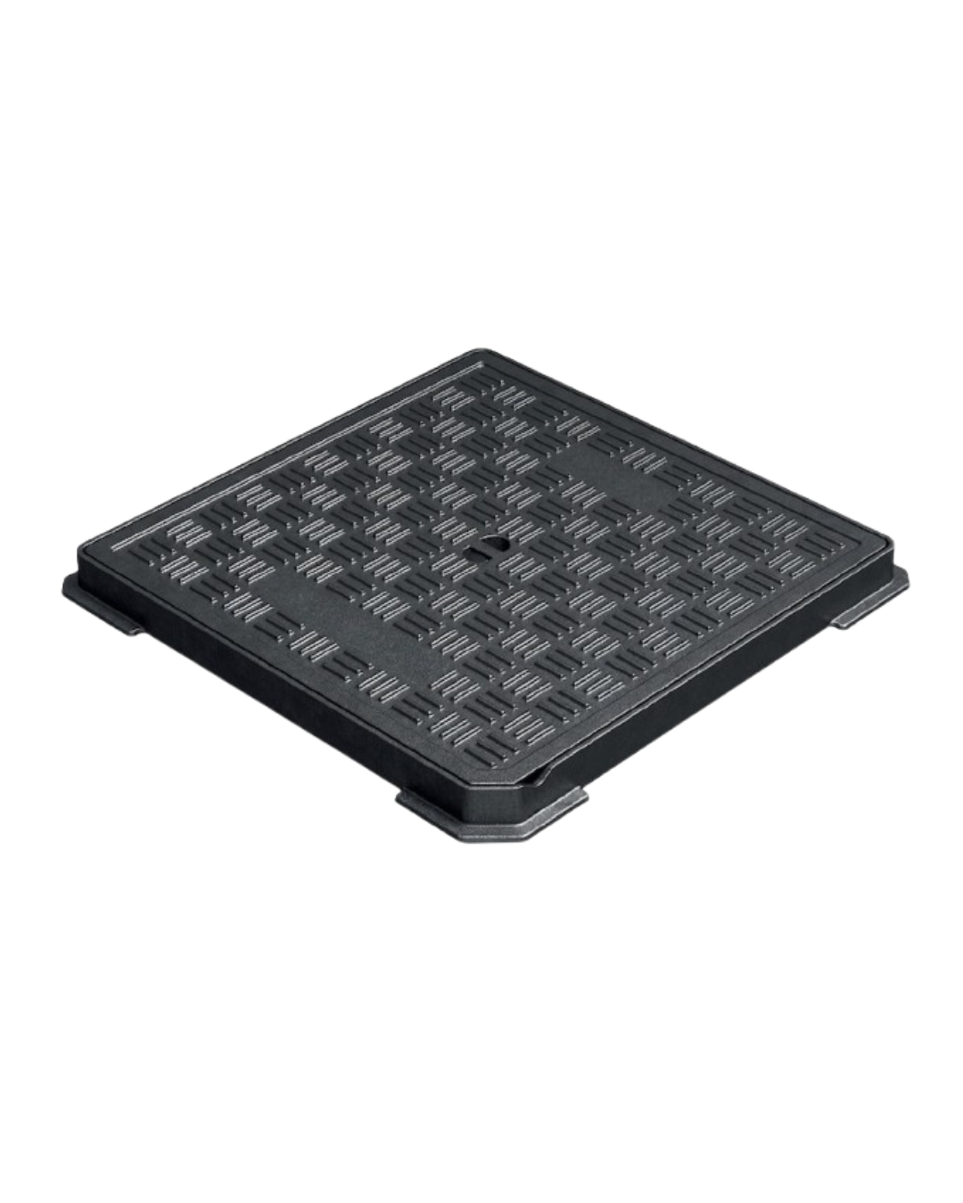 Couvercle de regard en fonte ductile Dimension extérieure : 527mmx527mmx40mm Ouverture claire 416mmx416mm Classe de charge : B125