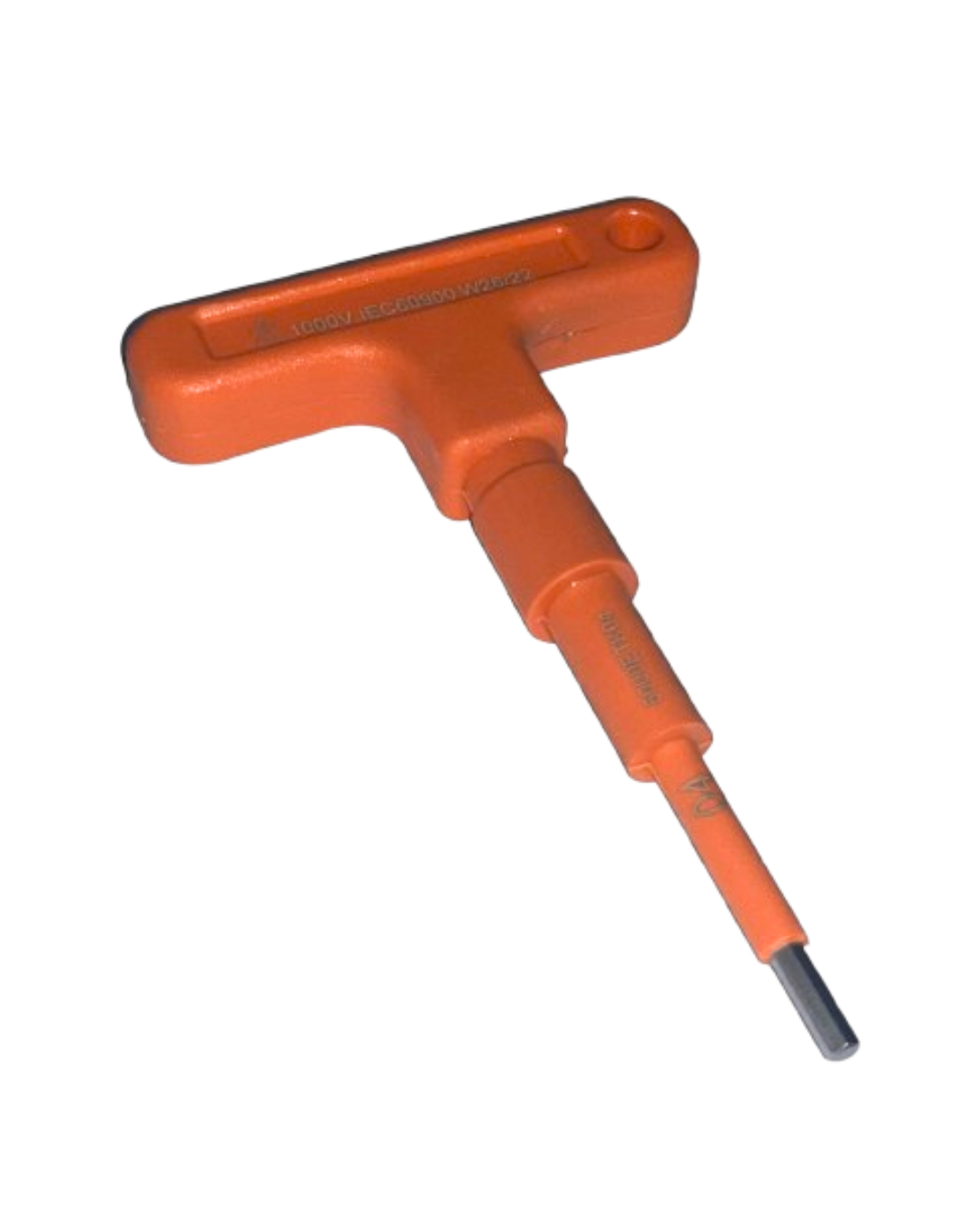 Clé mâle en T 6 pans courte isolée 4mm SFE IS23TPC04