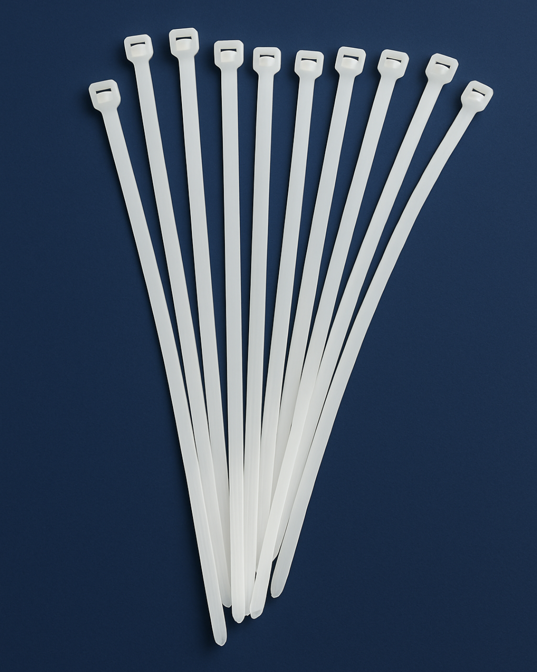 Collier de serrage blanc en plastique 3,6x300mm