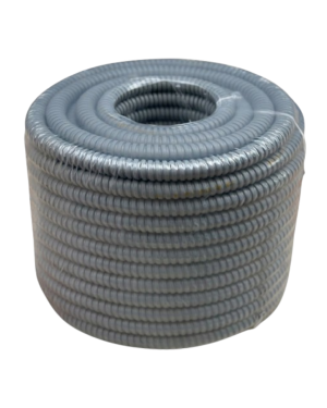 Gaine armée grise diamètre intérieur 16mm en rouleau de 50m